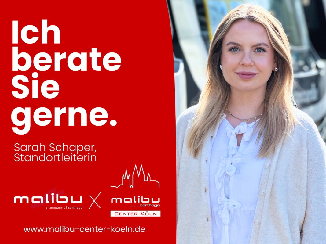 Porträtfoto von Sarah Schaper, die als Standortleiterin bei Malibu arbeitet, mit einem freundlichen Lächeln.